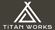 チタン材料メーカーが手掛けたチタン製品ブランド TiTAN WORKSのロゴ